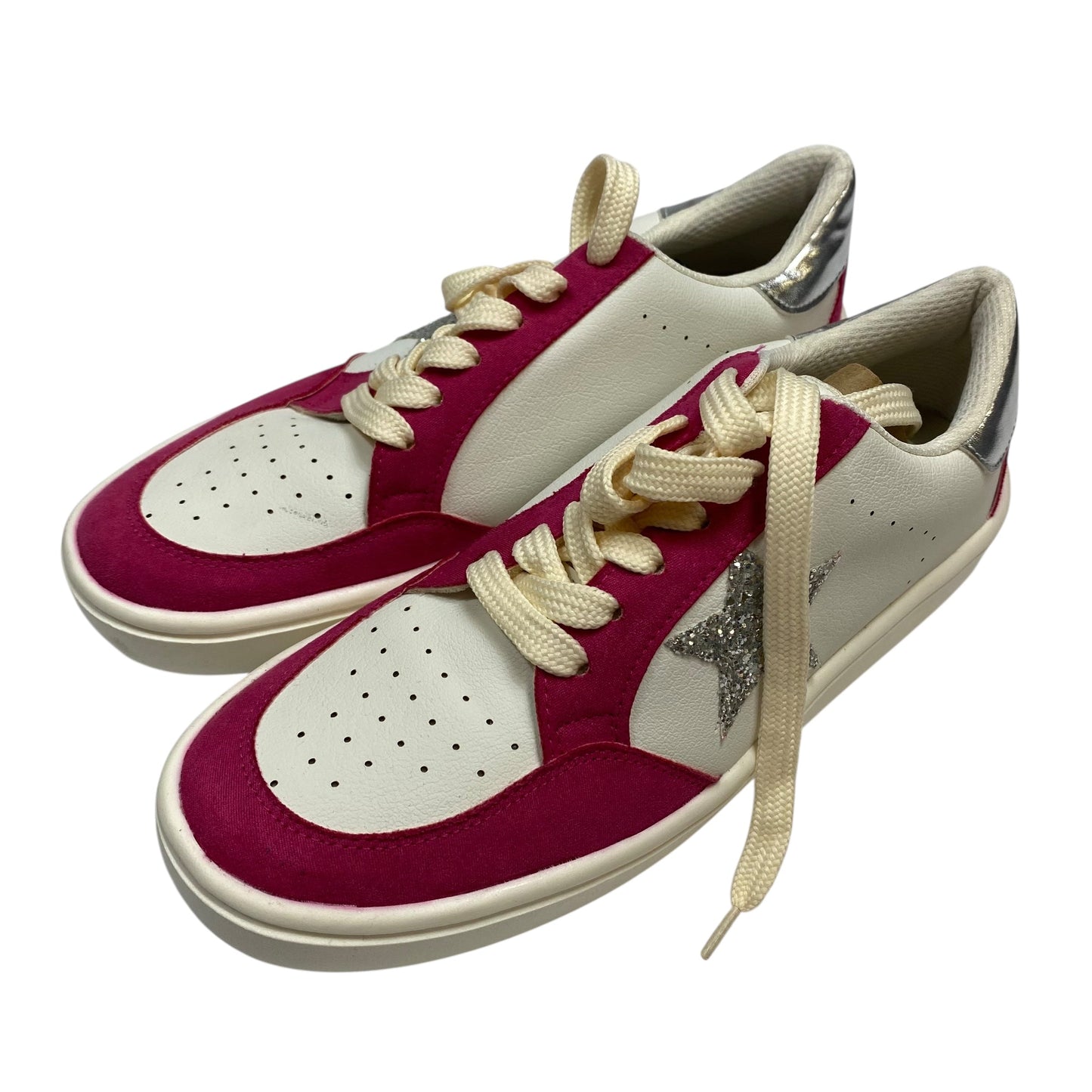 Shoes Sneakers By MKS In Pink & White, Size:9