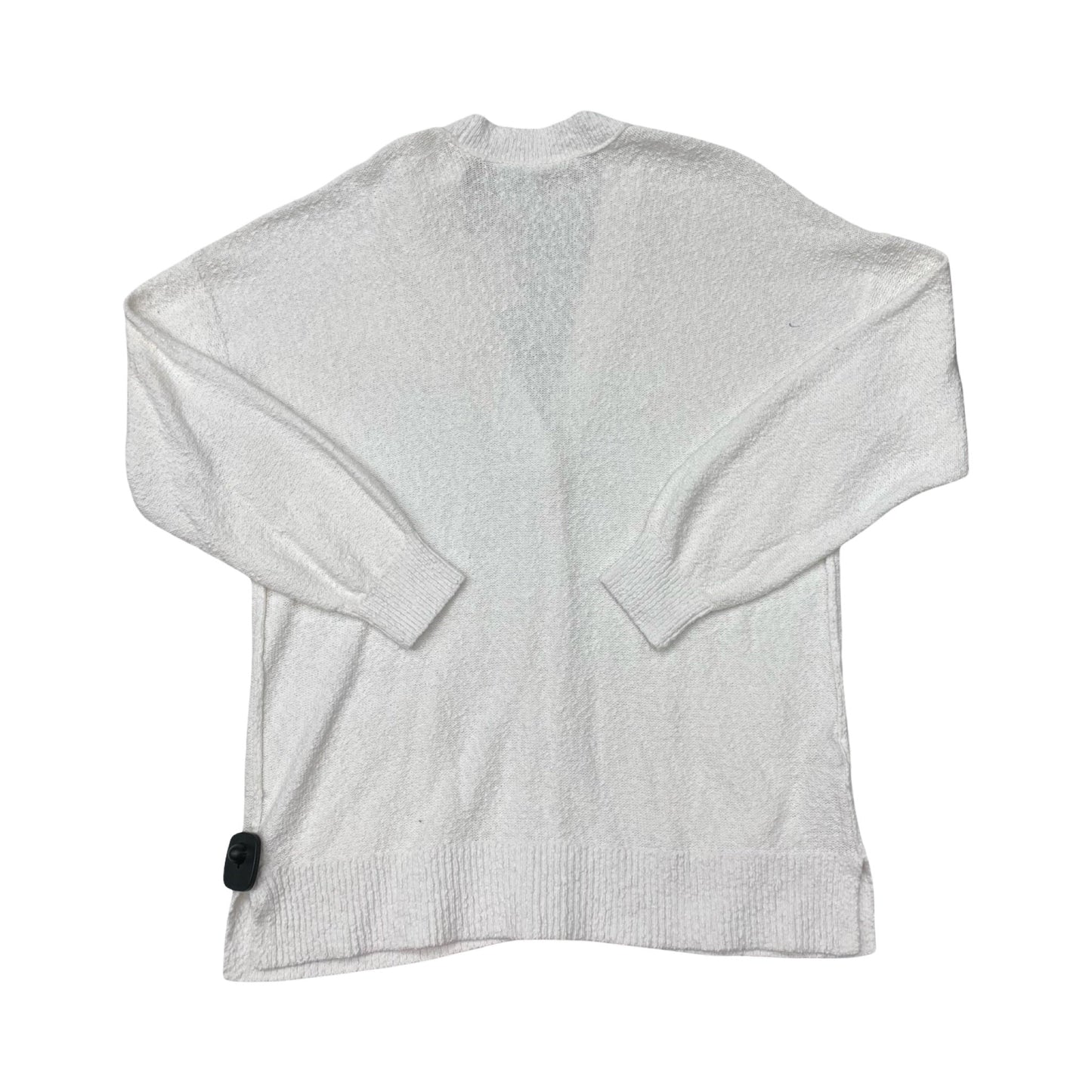 Sweater Cardigan By Loft In White, Size:L