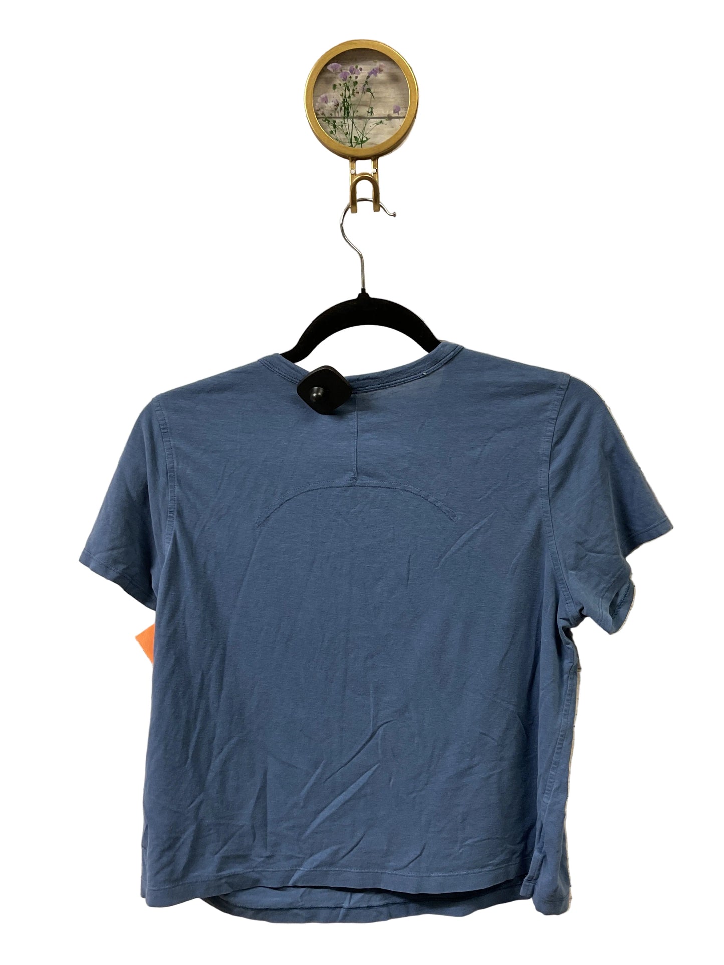 Athletic Top Ss By Lululemon In Blue, Size:S