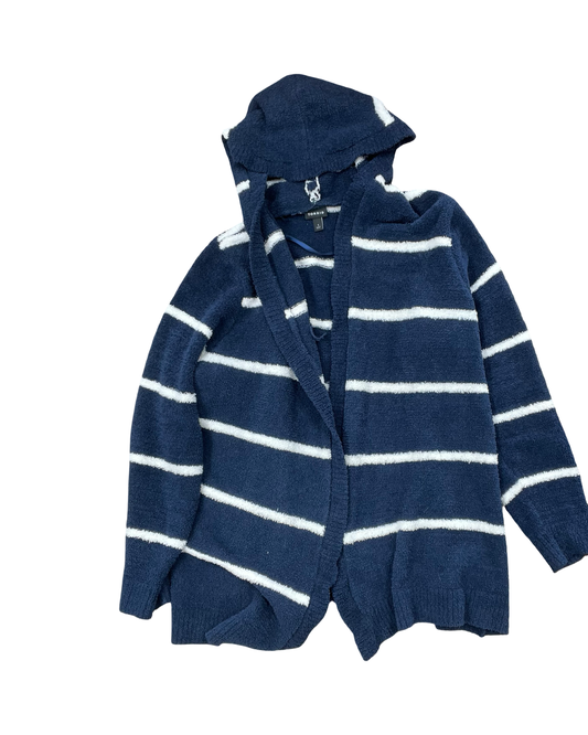 Cardigan By Torrid In Blue & White, Size:Xl