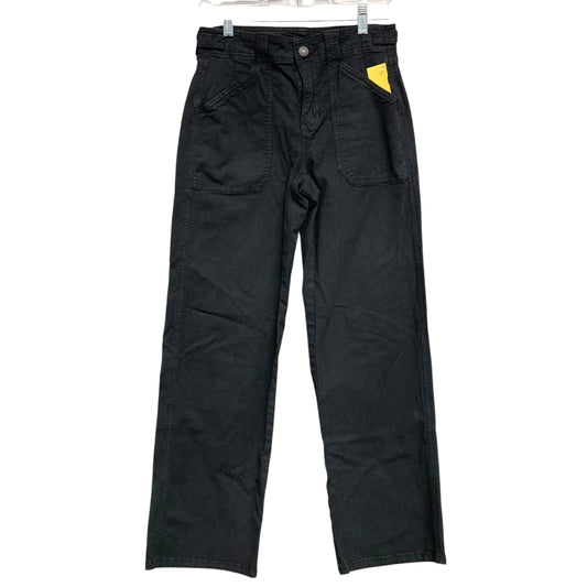 Jeans Wide Leg By American Eagle In Black Denim, Size:0