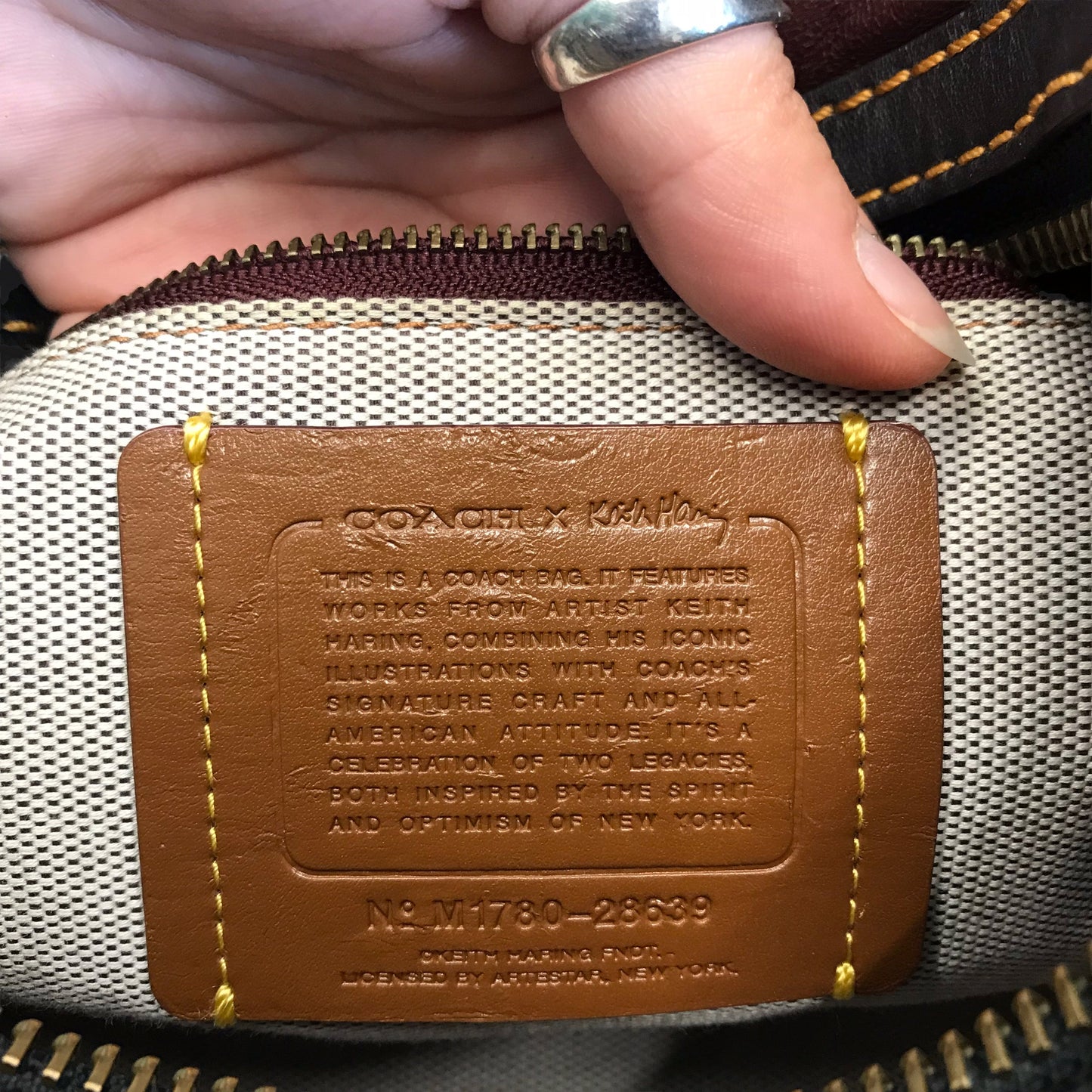 Handbag Designer By Coach In Grey, Size:Small