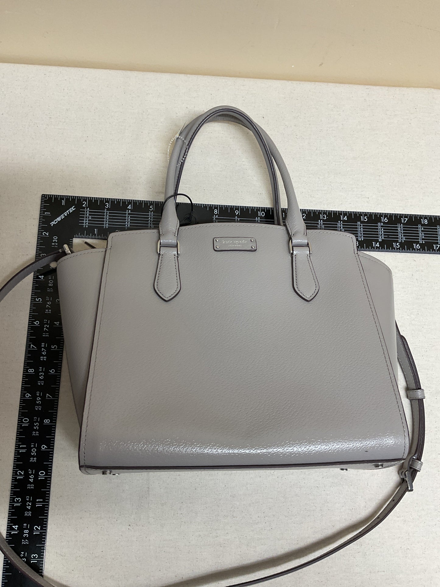 Handbag Designer By Kate Spade In Grey, Size:Medium