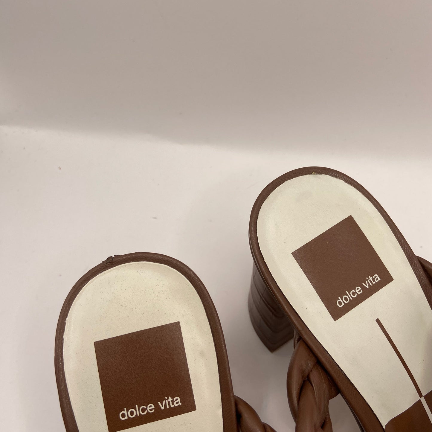 Shoes Heels Block By Dolce Vita In Brown, Size: 9