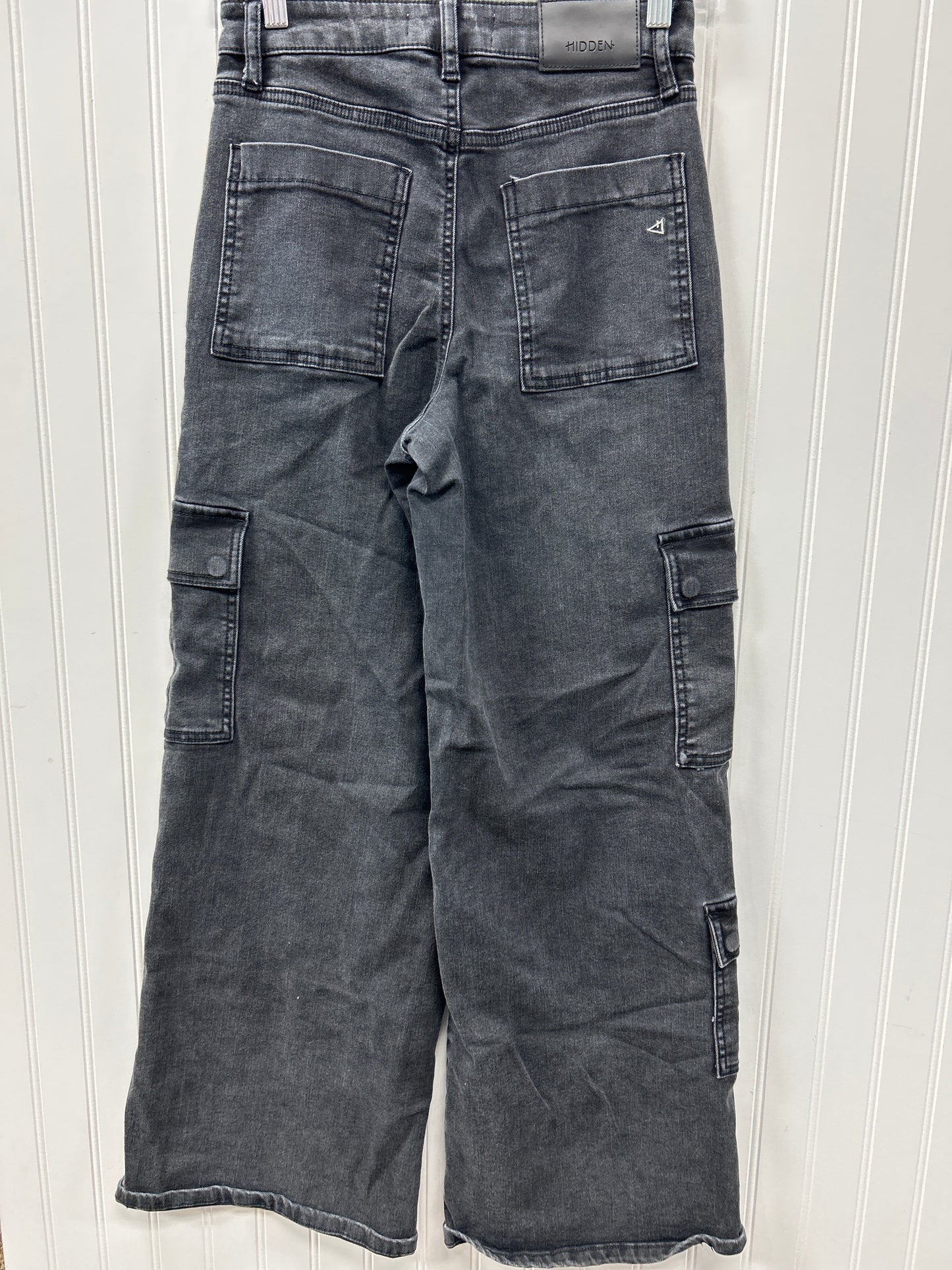 Jeans Wide Leg By Hidden In Black Denim, Size:2
