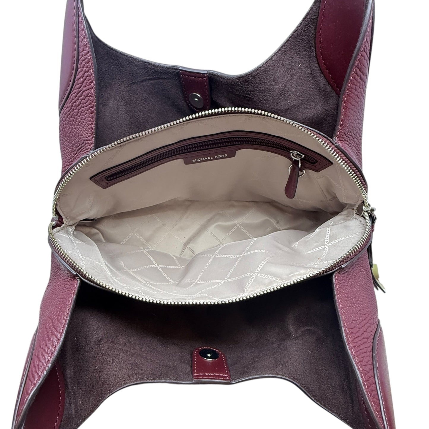 Kelsey Pebbled Leather Hobo Bag Designer By Michael Kors, Size: Large