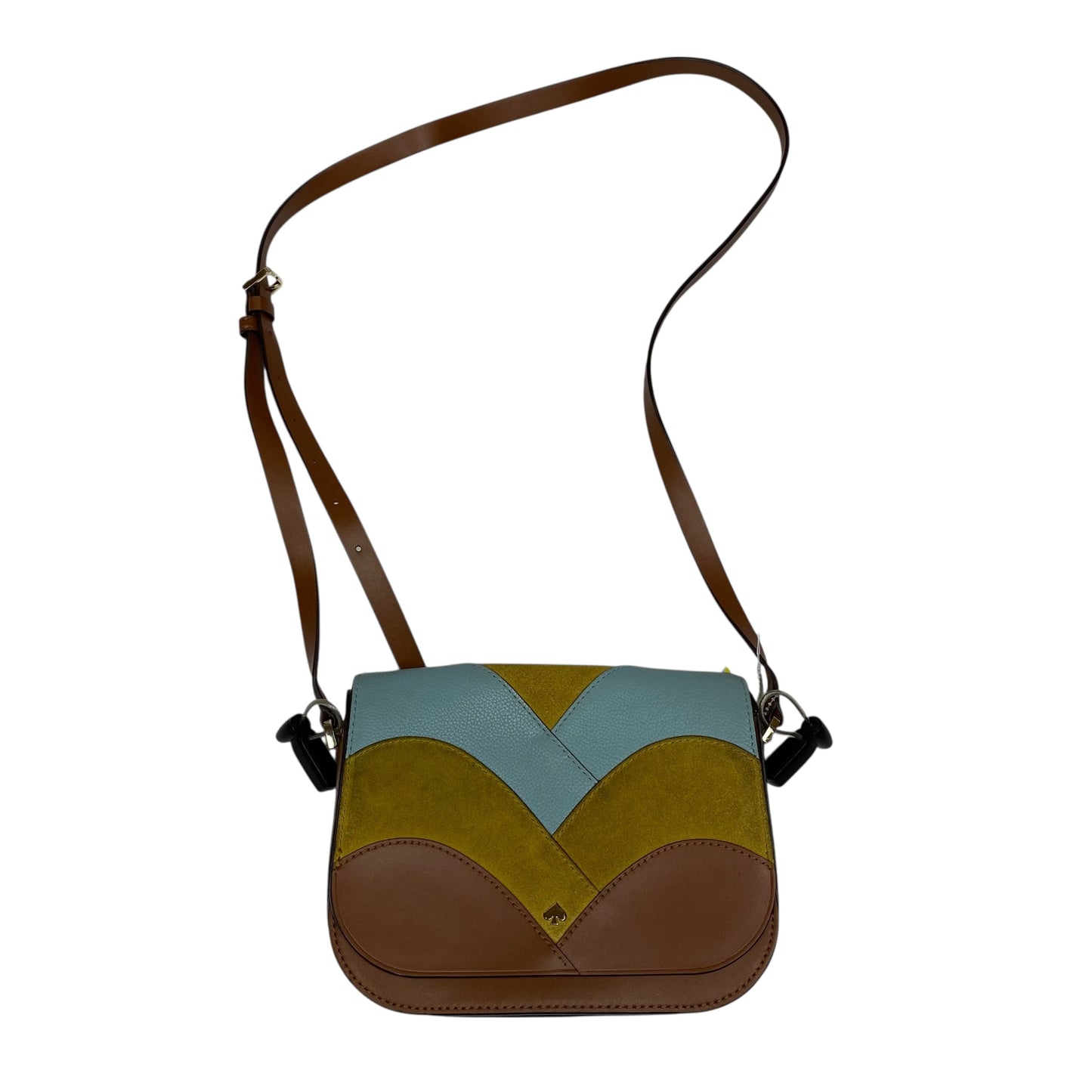 Crossbody Designer By Kate Spade In Blue & Brown, Size:Small