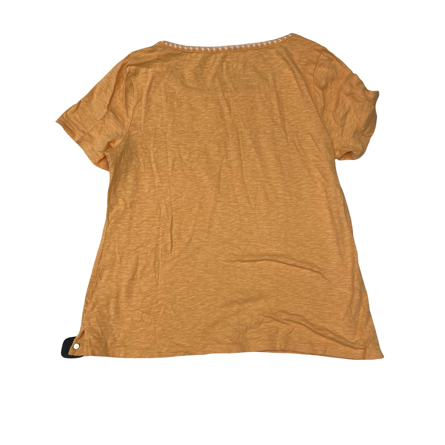 Top Ss By Talbots In Orange & White, Size:L