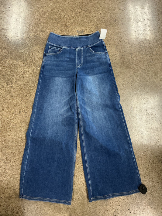 Pants Wide Leg By Halara In Blue Denim, Size:Xsp