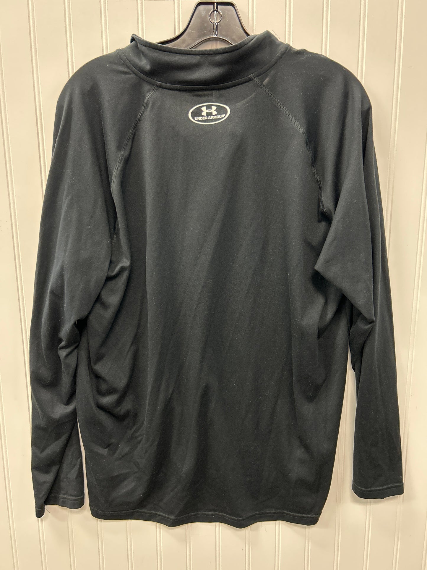 Athletic Top Ls Collar By Under Armour In Black, Size:L