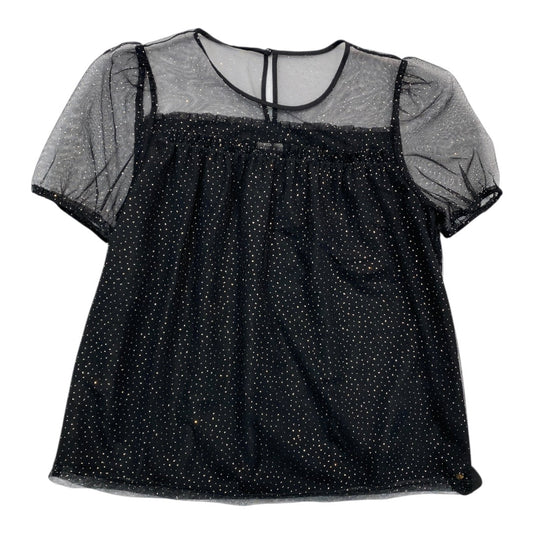 Top Ss By J. Crew In Black & Gold, Size:S