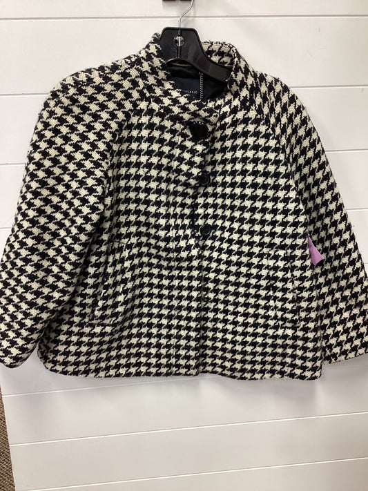 Coat Peacoat By Banana Republic In Black & Brown, Size:Xs