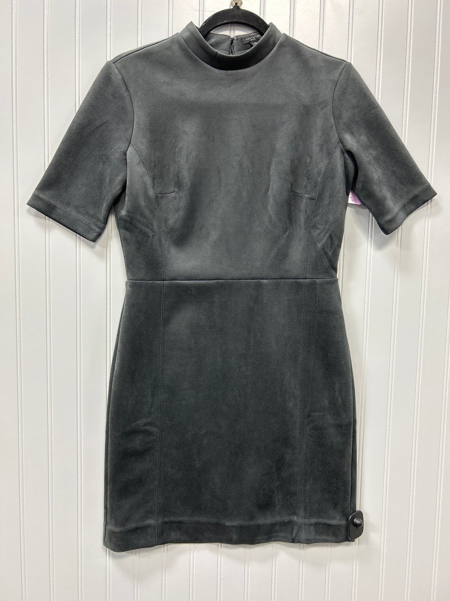 Dress Work By Ann Taylor In Grey, Size:4P