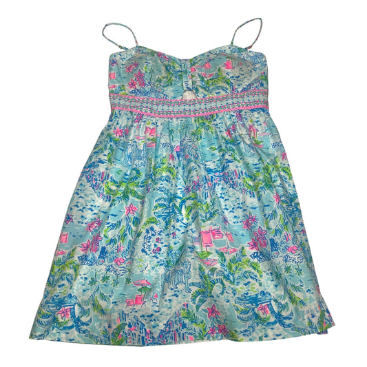 Dress Designer By Lilly Pulitzer In Blue & Green, Size:Xl