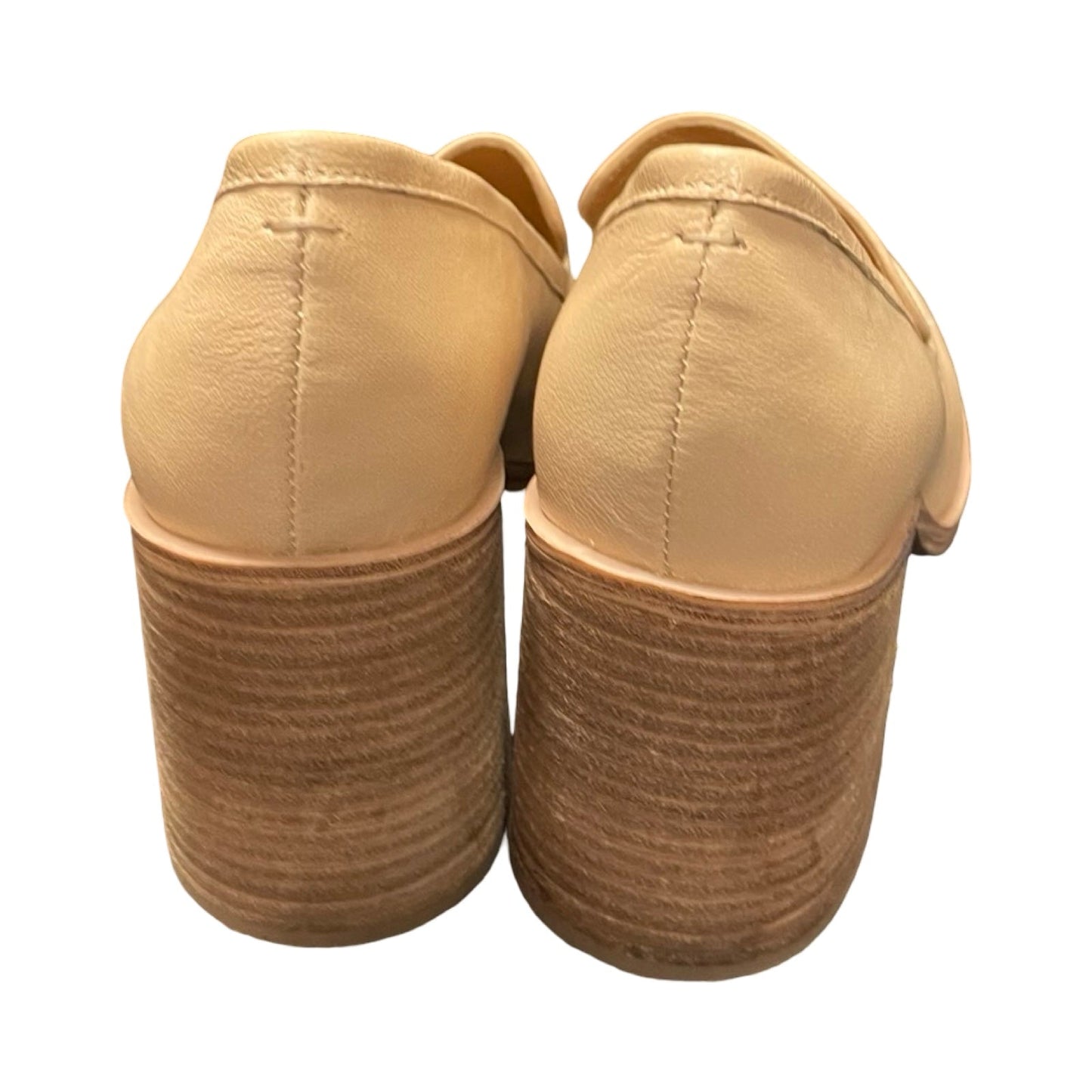 Shoes Heels Block By Crown Vintage In Peach, Size:9.5