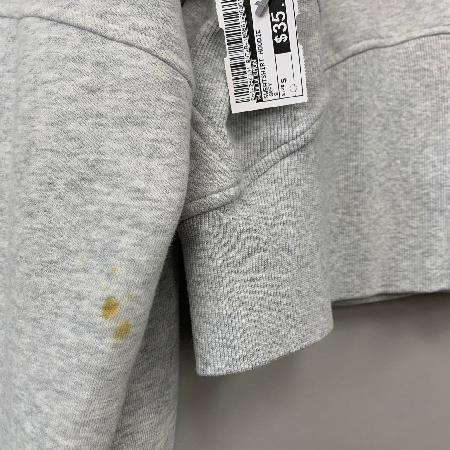 Sweatshirt Hoodie By Lululemon In Grey, Size: S