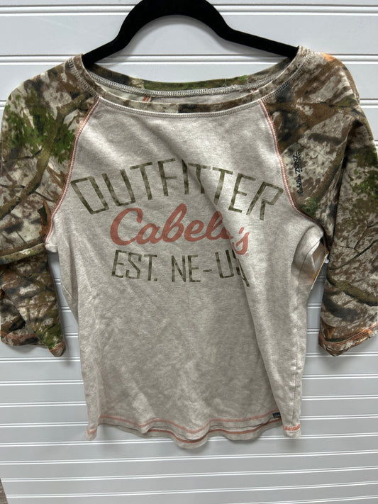 Top Ls By Cabelas In Cream & Green, Size:S