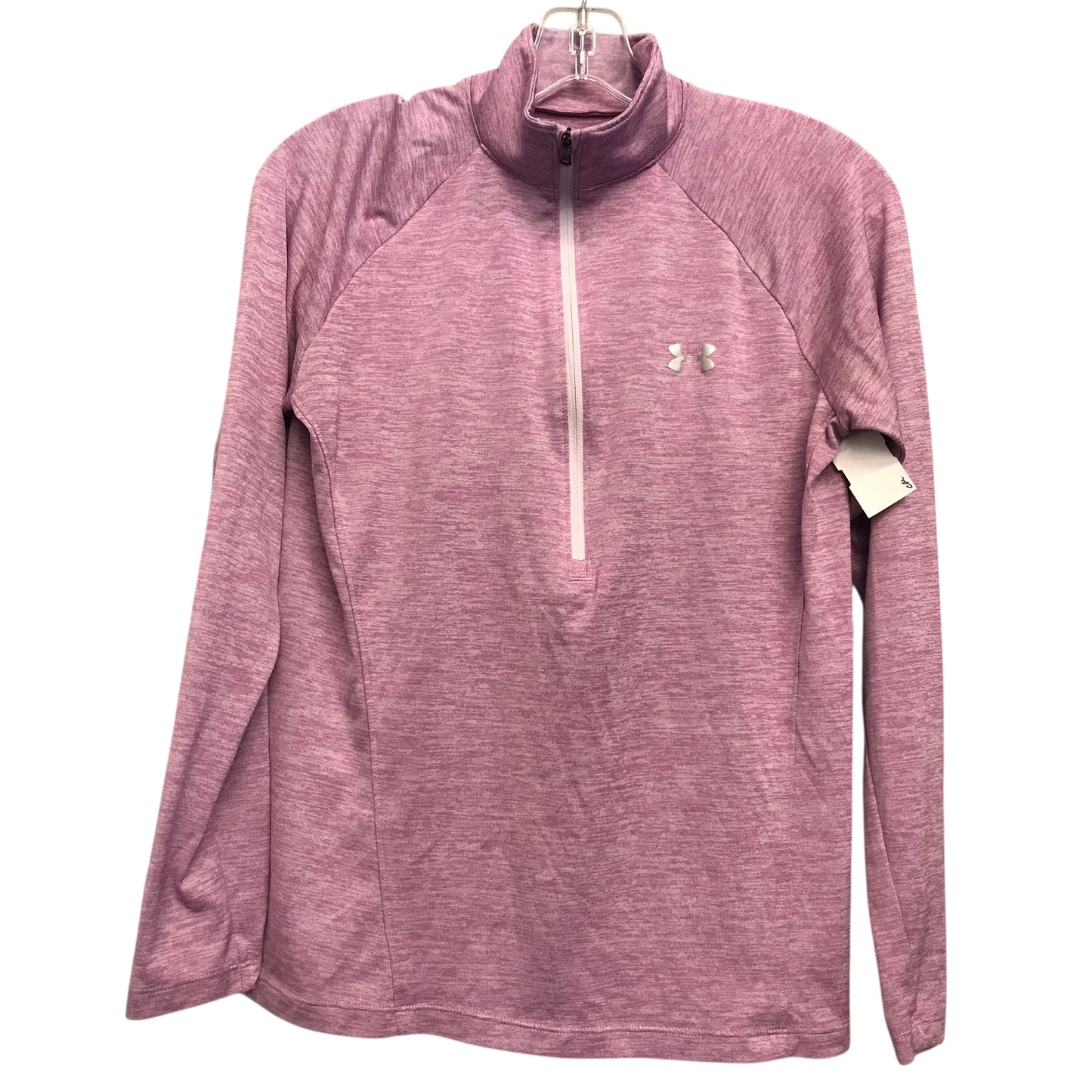Athletic Top Ls Collar By Under Armour In Purple, Size:M