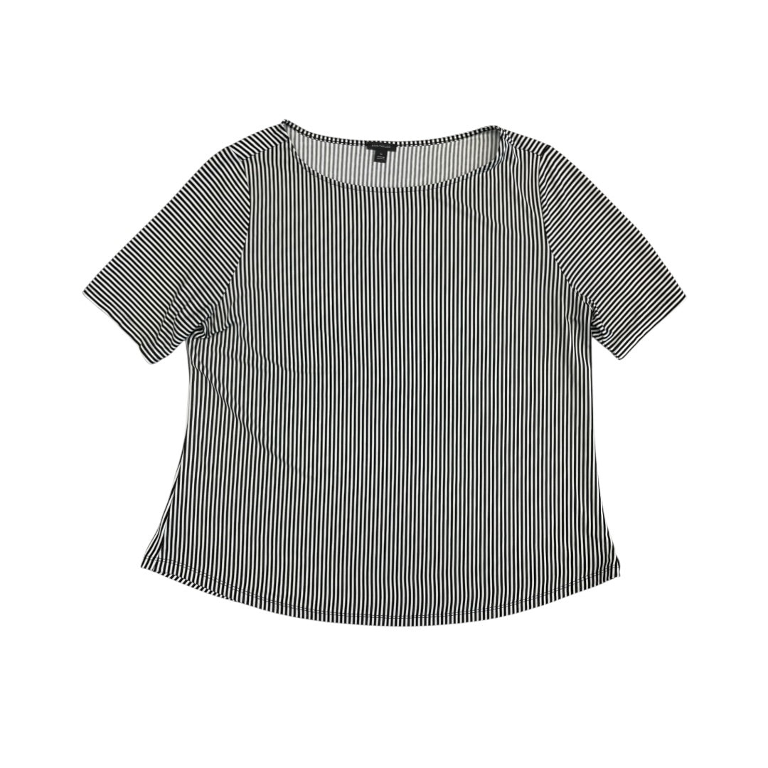 Top Ss By Ann Taylor In Black & White, Size:Xl