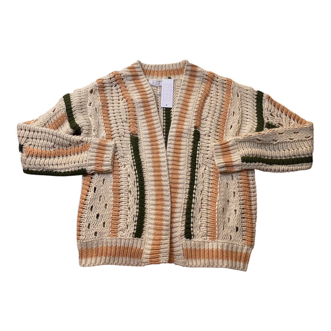 Sweater Cardigan By Sage In Multi, Size:Xs