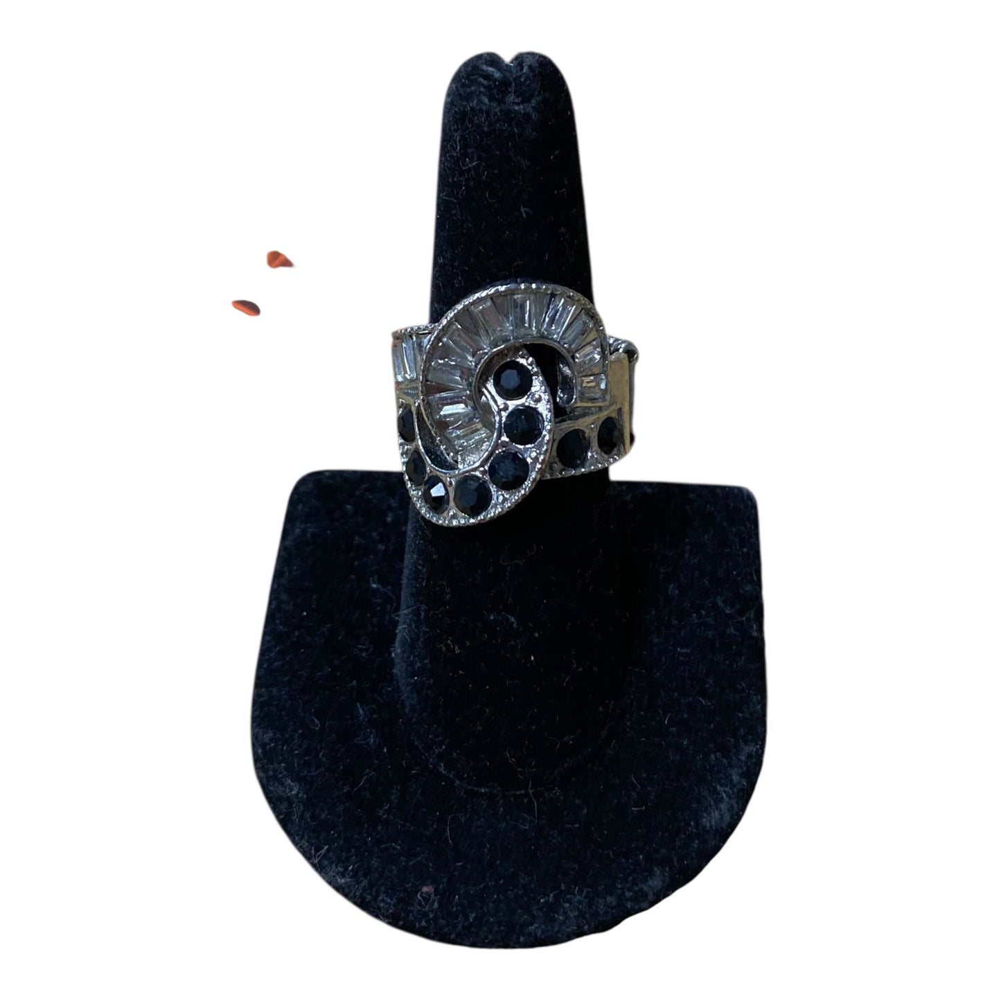 Ring Other  In Black & Silver, Size:0 stretch band