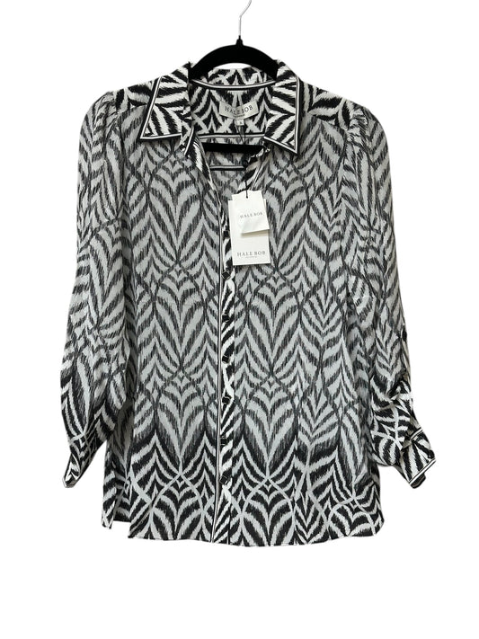 Blouse Ls By Hale Bob In Animal Print, Size:M