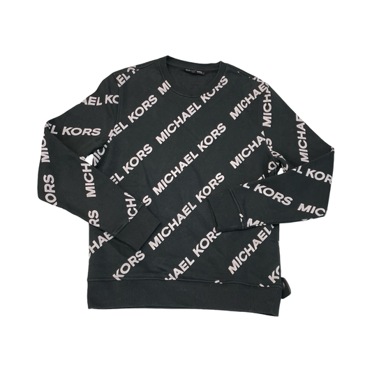 Sweatshirt Collar By Michael By Michael Kors In Black & White, Size:M