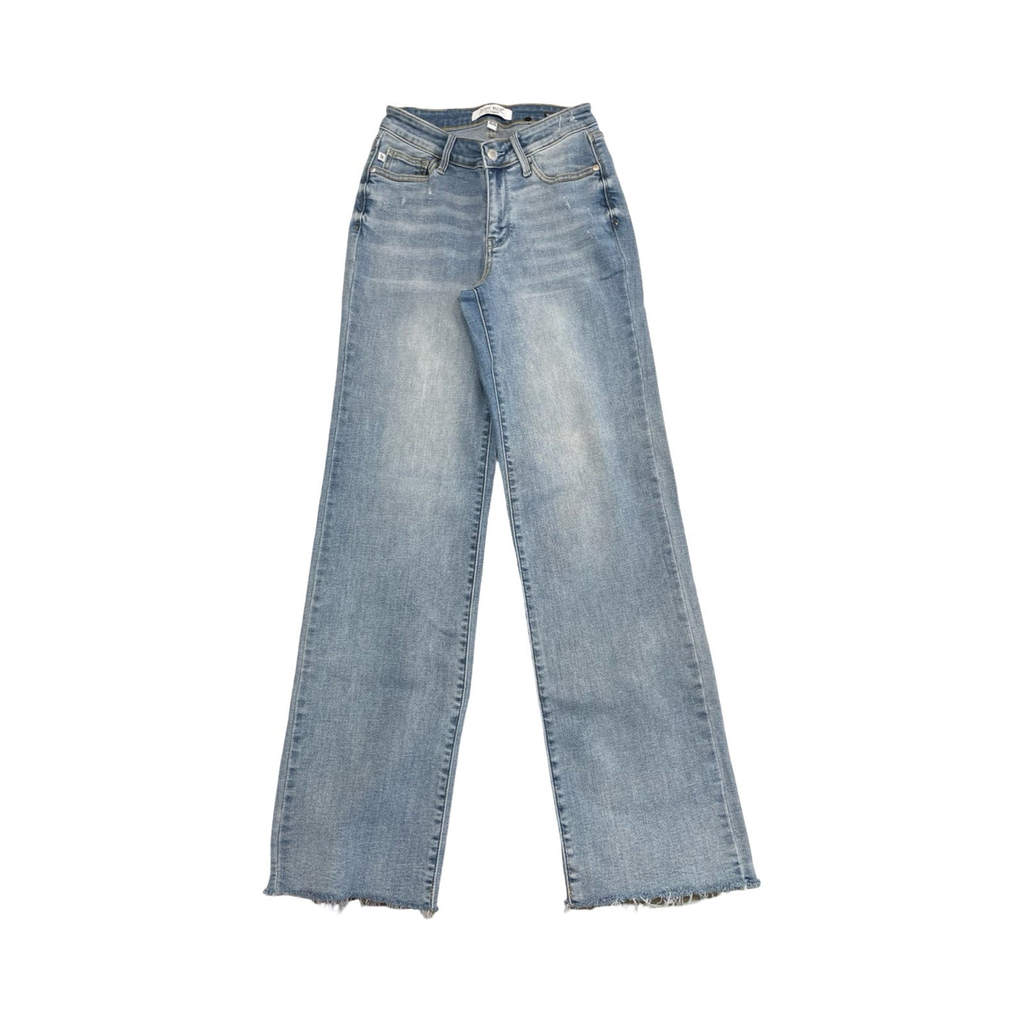 Jeans Straight By Judy Blue In Blue Denim, Size:2