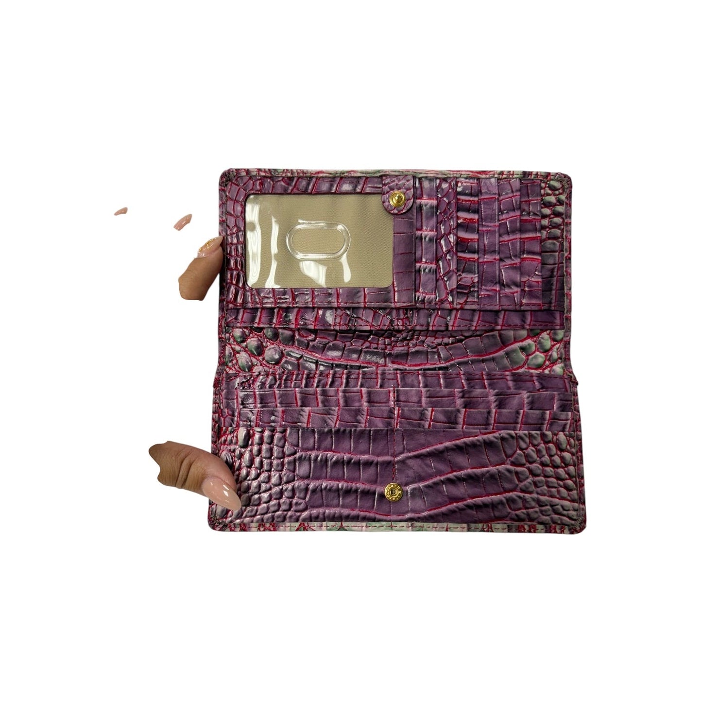 Wallet Designer By Brahmin In Purple, Size:Large