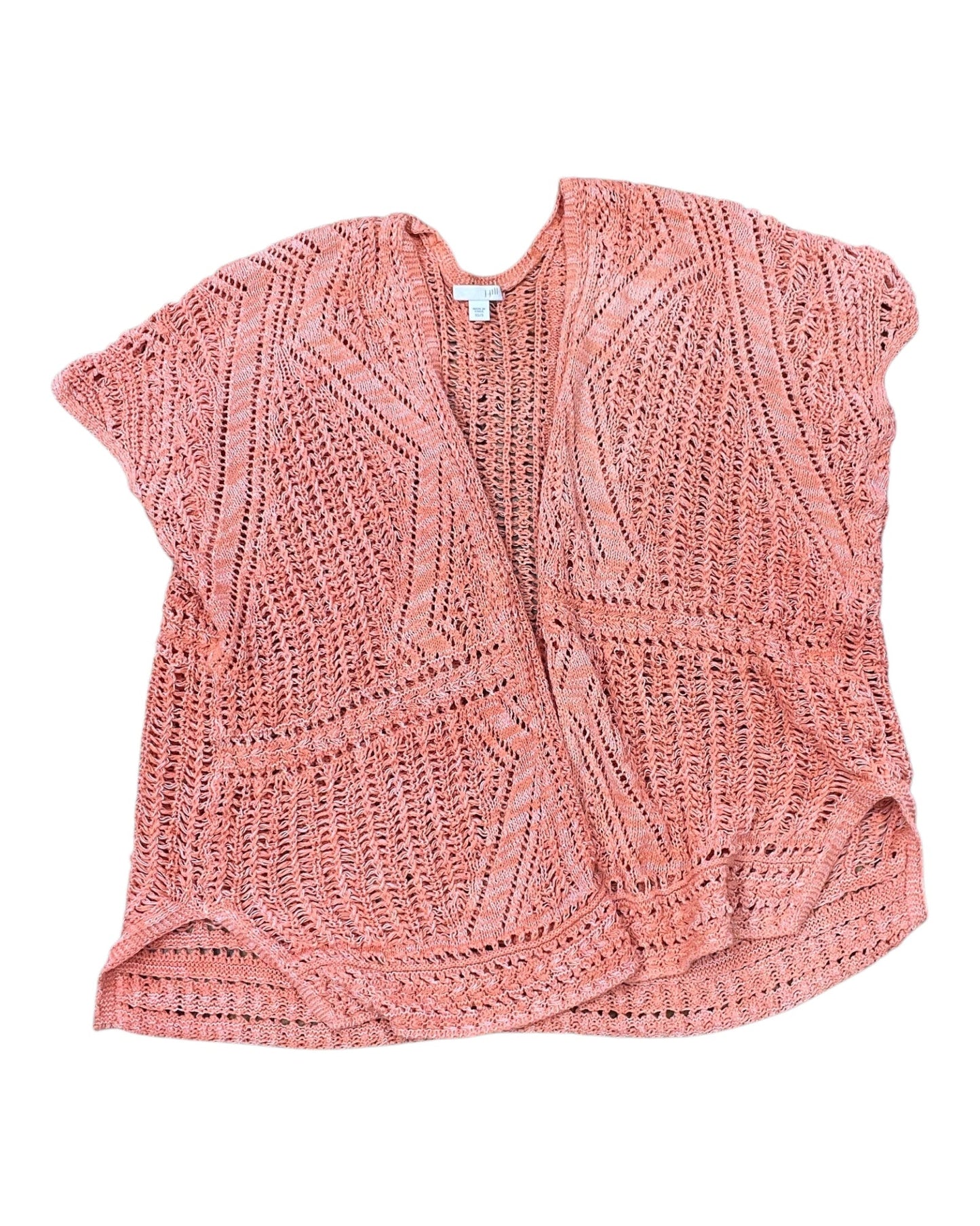Cardigan By J. Jill In Orange, Size:Xs