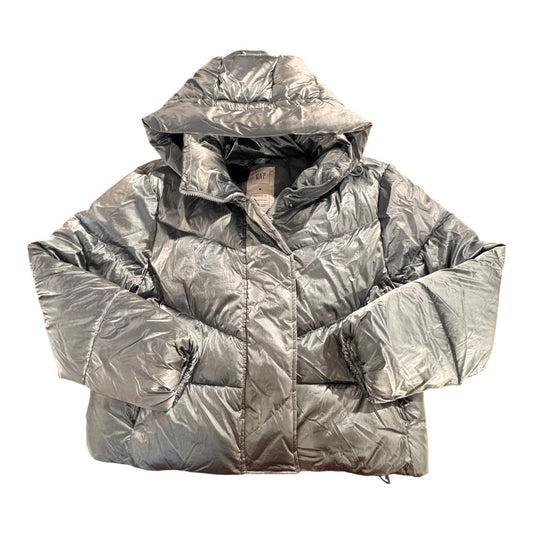 Jacket Puffer & Quilted By Gap In Blue, Size:M