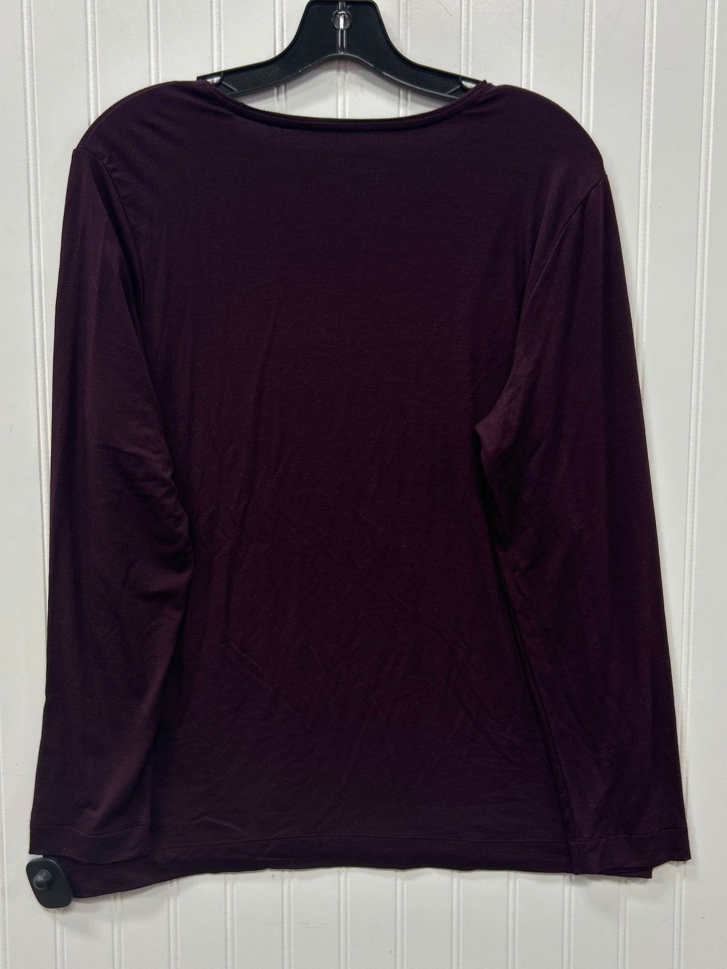 Top Ls By Chicos In Maroon, Size:L