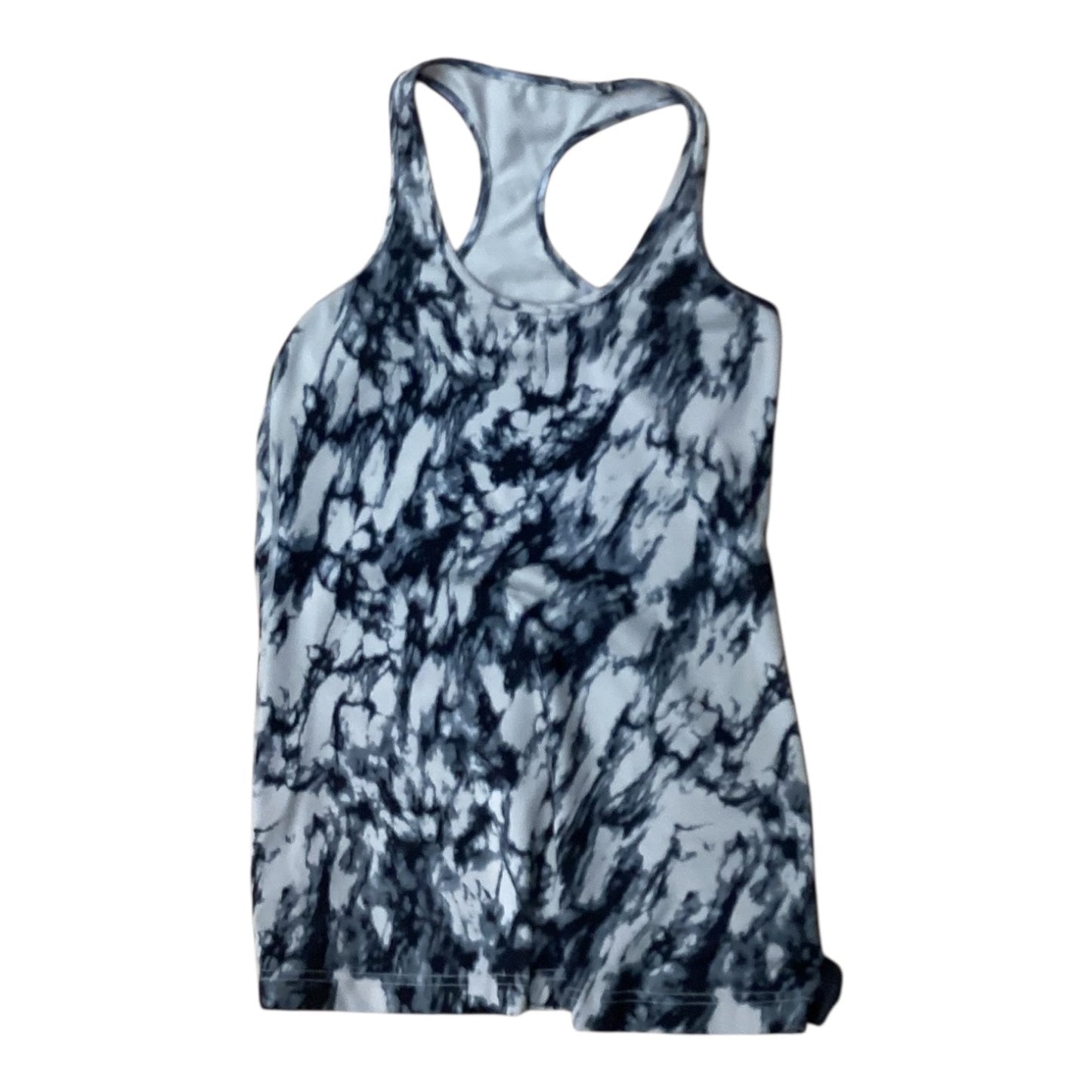 Athletic Tank Top By Lululemon In Black & Tan, Size:L