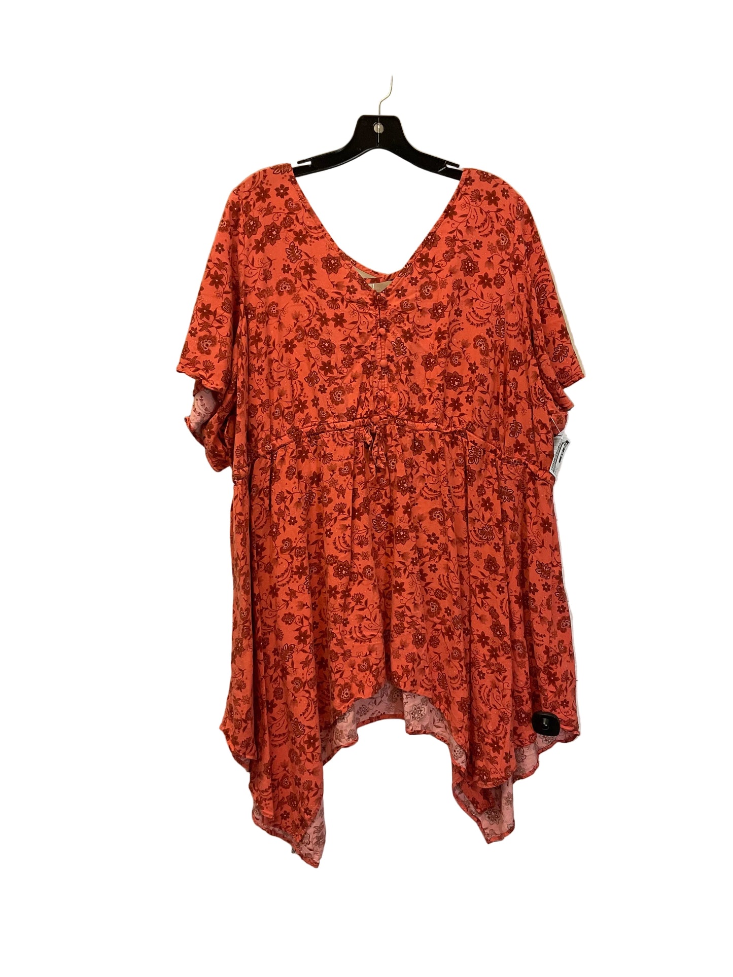 Top Short Sleeve By Torrid In Orange, Size: 4x