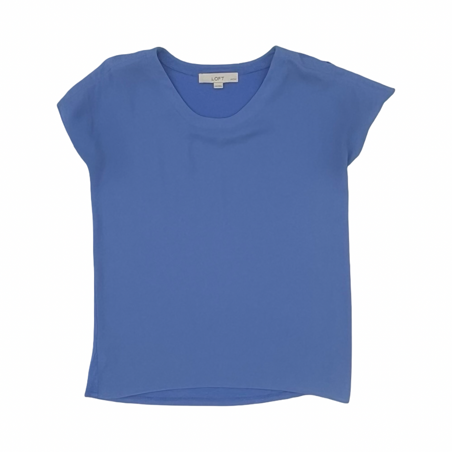 Blouse Ss By Loft In Blue, Size:Xxsp