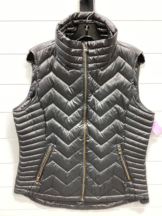 Vest Puffer & Quilted By Calvin Klein In Grey, Size:Xl