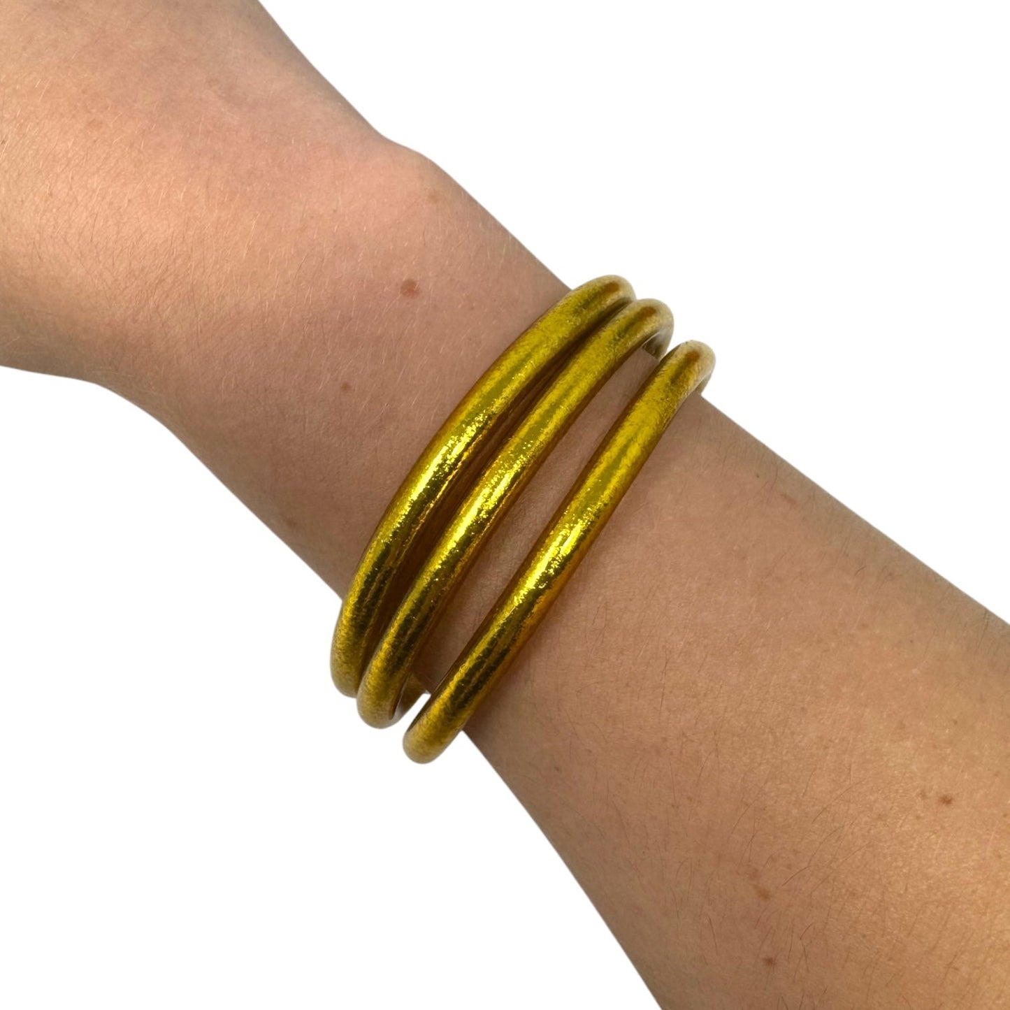 3 Piece Gold Bangle Bracelet Set By BuDha Girl