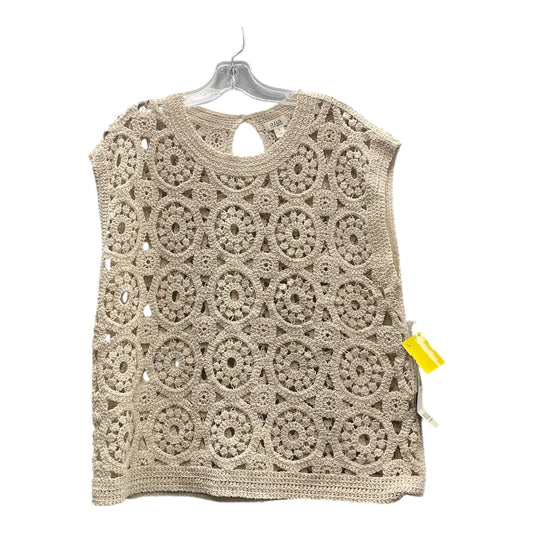 Top Sleeveless By Ana In Tan, Size:Xl