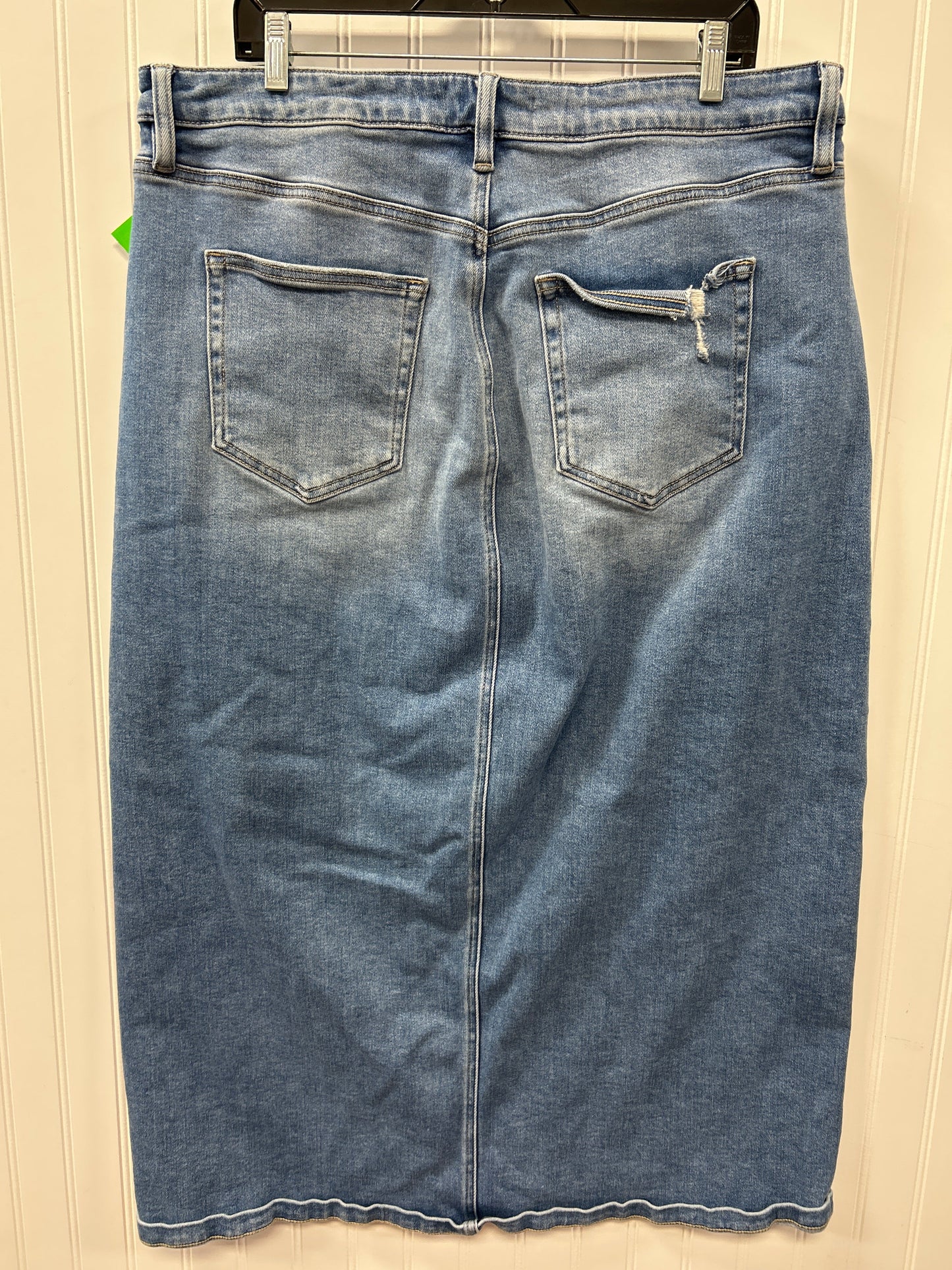 Skirt Maxi By Arula In Blue Denim, Size:1X