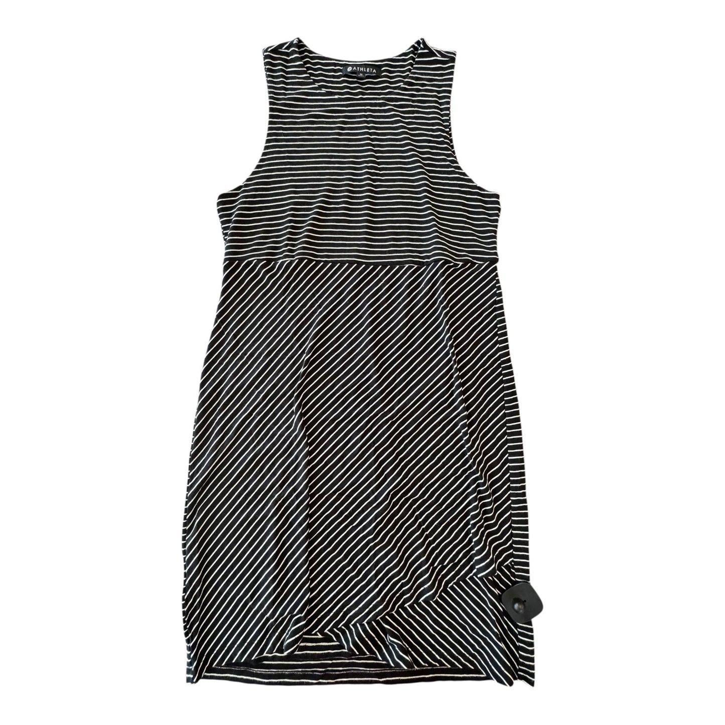 Dress Casual Midi By Athleta In Striped Pattern, Size:M