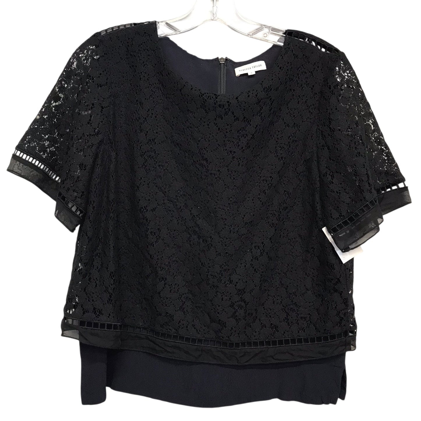 Top Ss By Rebecca Taylor In Black, Size:M