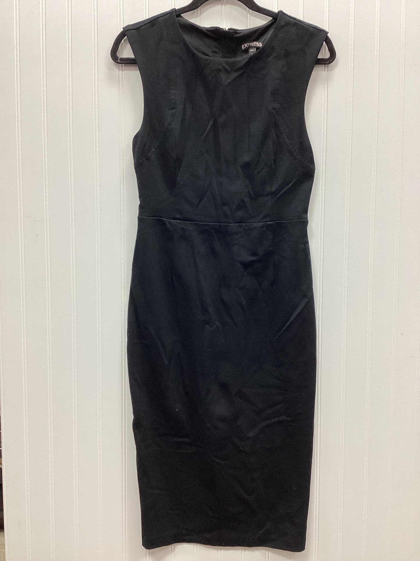 Dress Work By Express In Black, Size:8