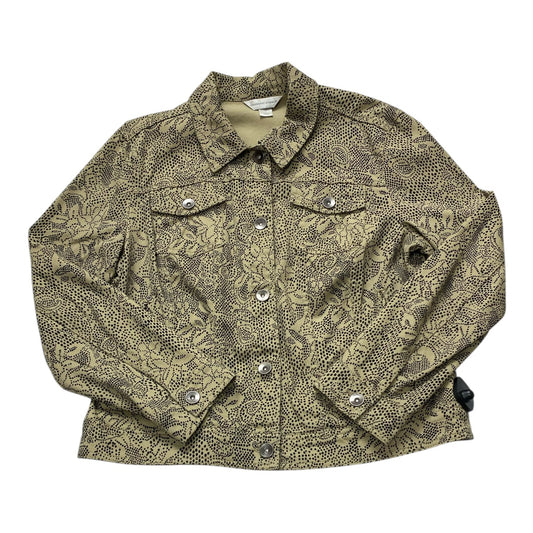 Jacket Denim By Christopher And Banks In Polkadot Pattern, Size:L