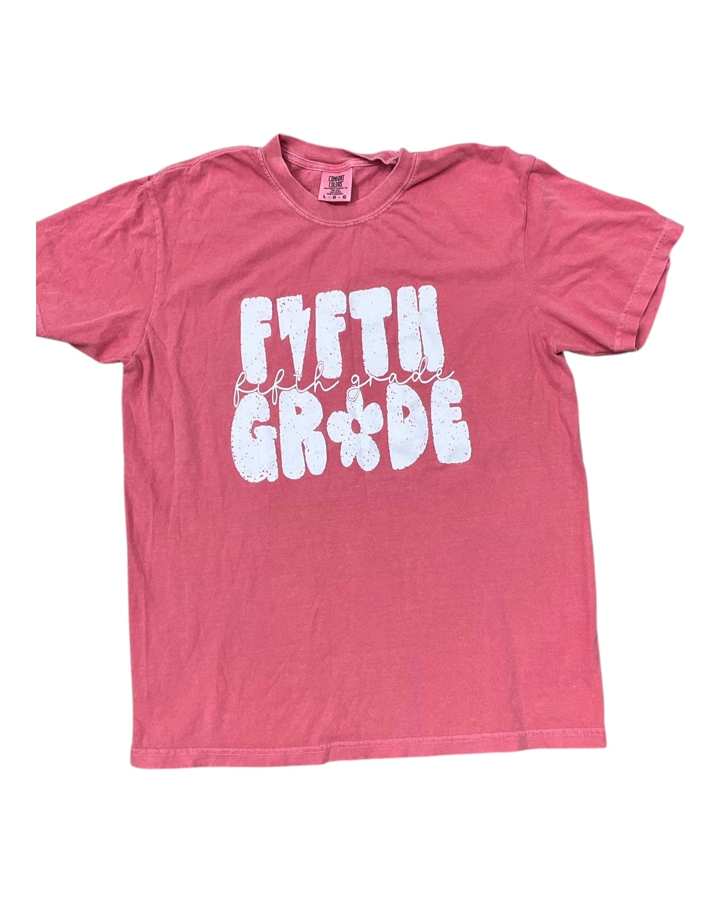 Top Ss By Comfort Colors In Pink, Size:L
