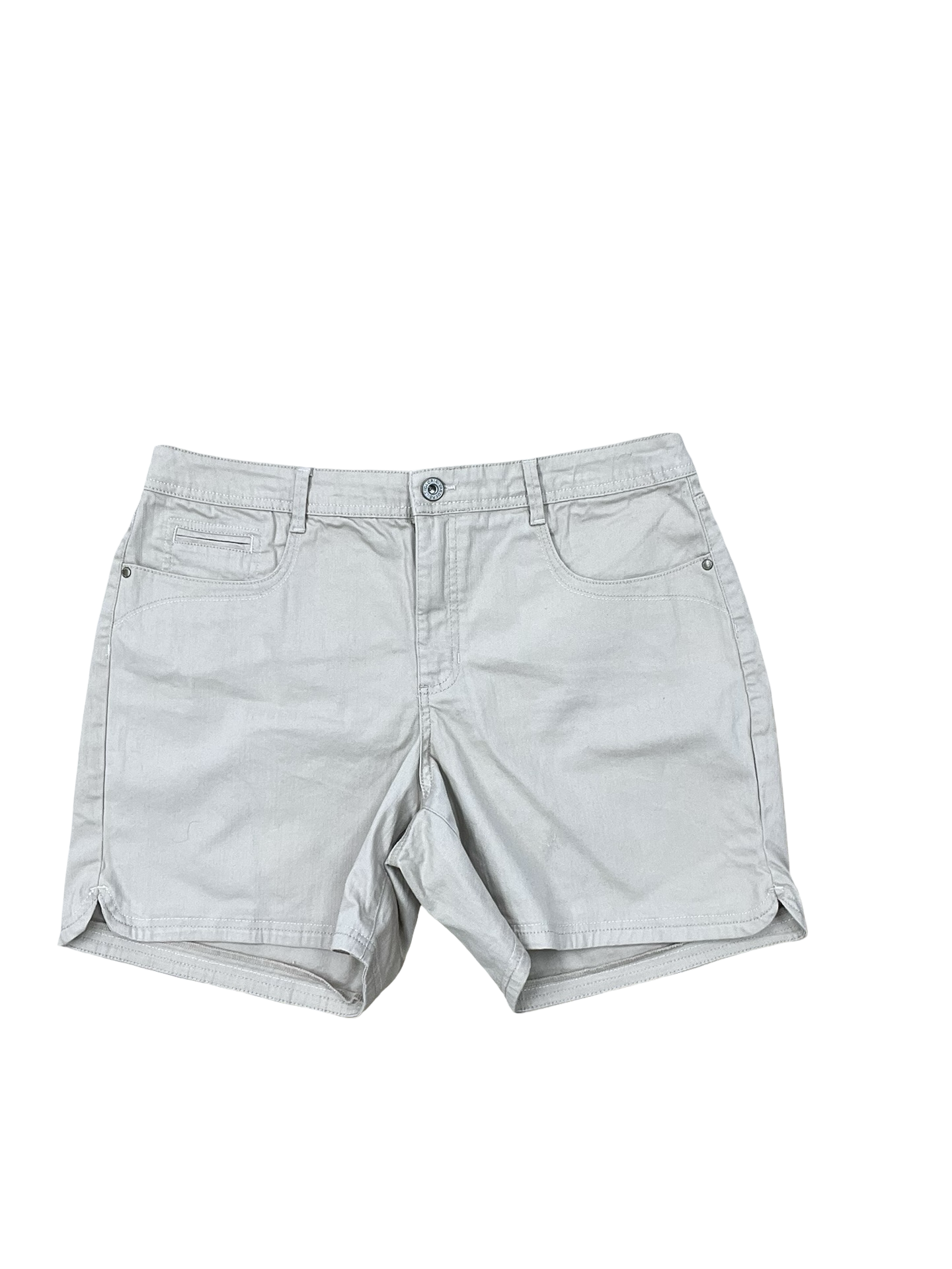 Shorts By Gloria Vanderbilt In Tan, Size:16