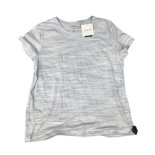 Top Ss By Croft And Barrow In Blue & Cream, Size:Xl