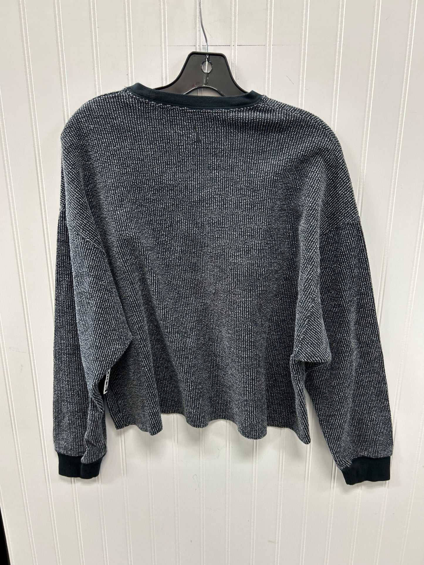 Athletic Top Ls Collar By Nike Apparel In Black, Size:M