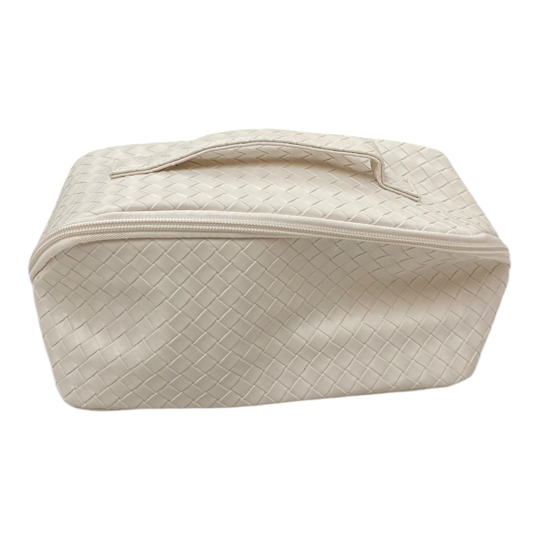 Makeup Bag By Cmc In Ivory, Size:Small