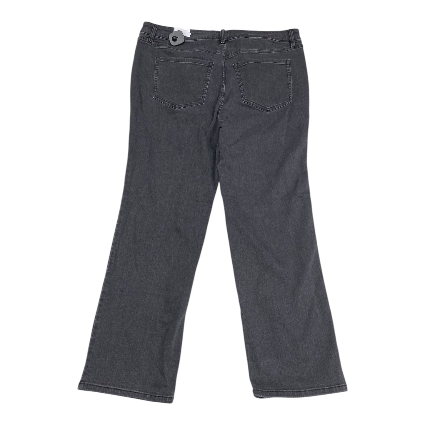 Jeans Straight By Lane Bryant In Black Denim, Size:18
