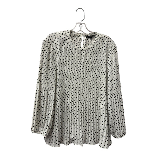 Top Ls By Adrianna Papell In Black & White, Size:M